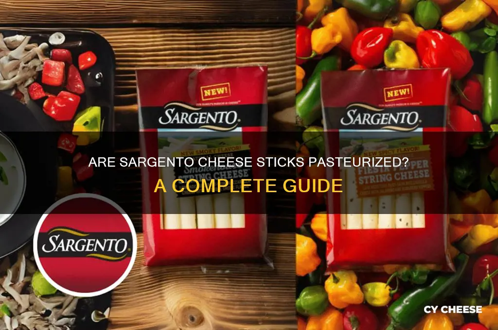 are sargento cheese sticks pasteurized