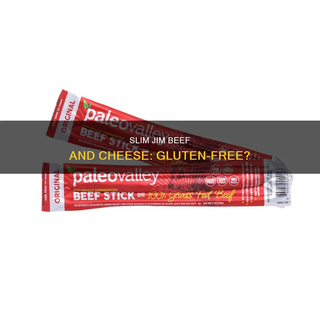 are slim jim beef and cheese gluten free