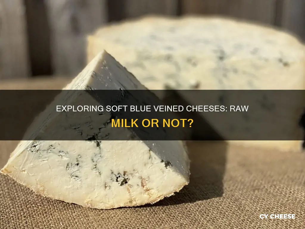 are soft blue veined cheeses made with raw milk