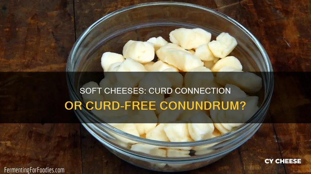 are soft cheeses made from curds