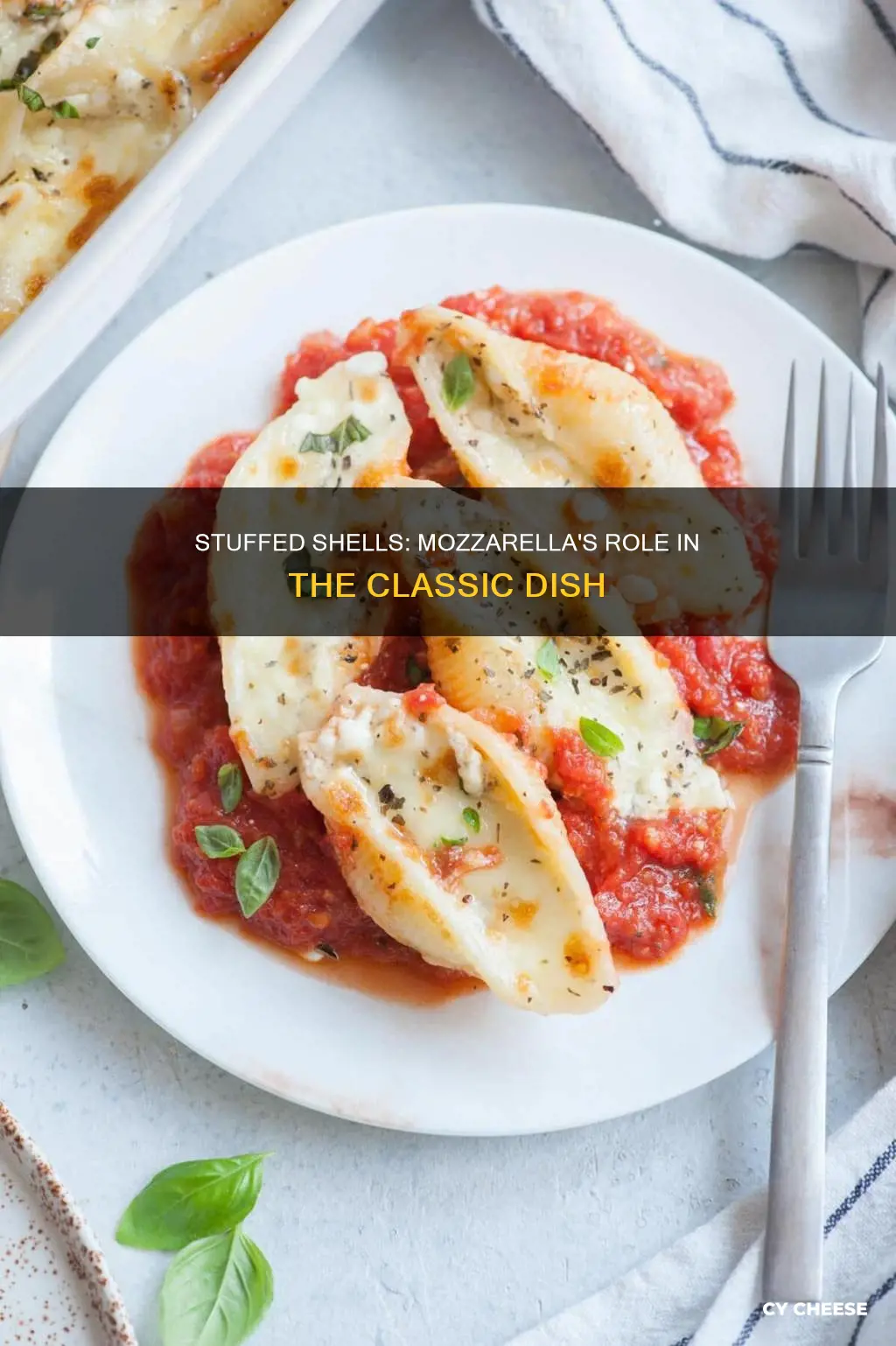 are stuffed shells usually made with mozzarella cheese