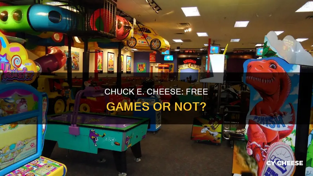 are the games free at chuck e cheese