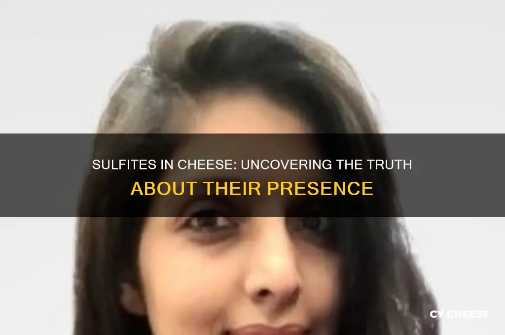 are there sulfites in cheese