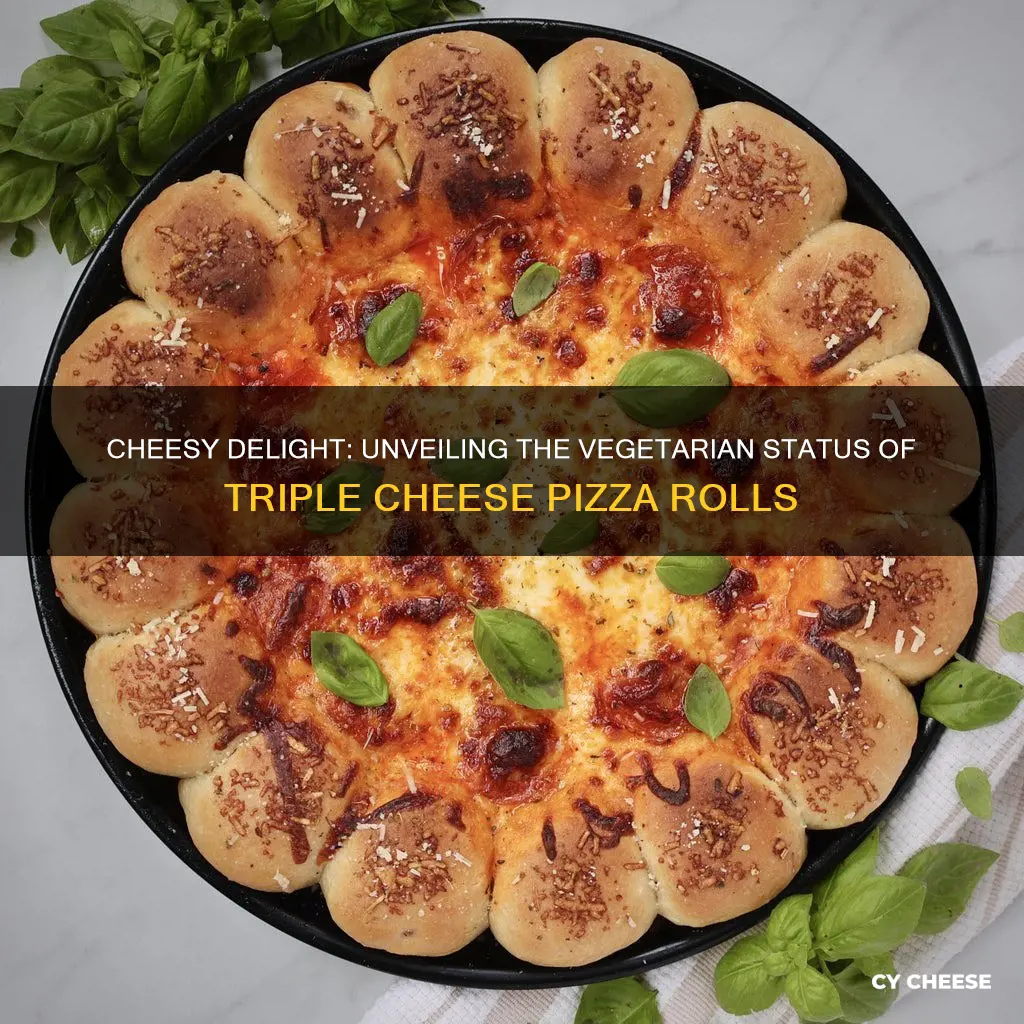 are triple cheese pizza rolls vegetarian