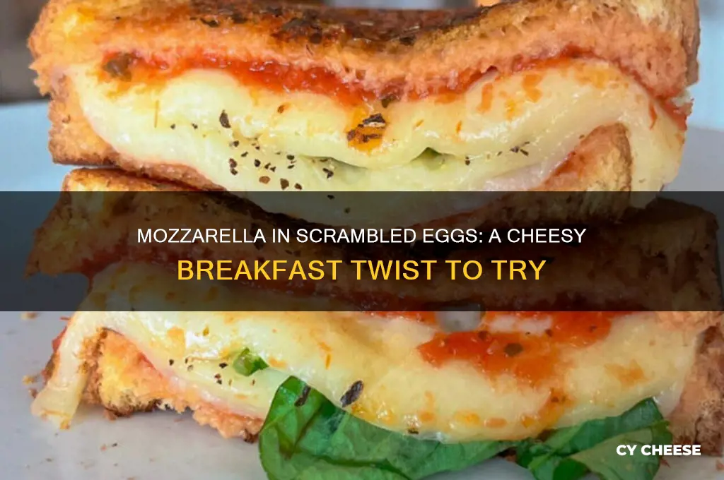 could you mix mozarella cheese in scrambled eggs