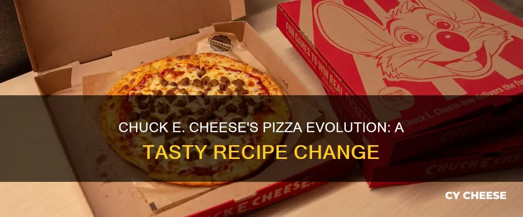 did chuck e cheese change their pizza