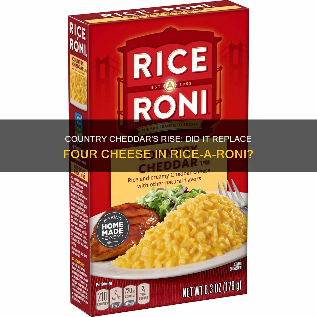 did country chedder replace four cheese rice a roni