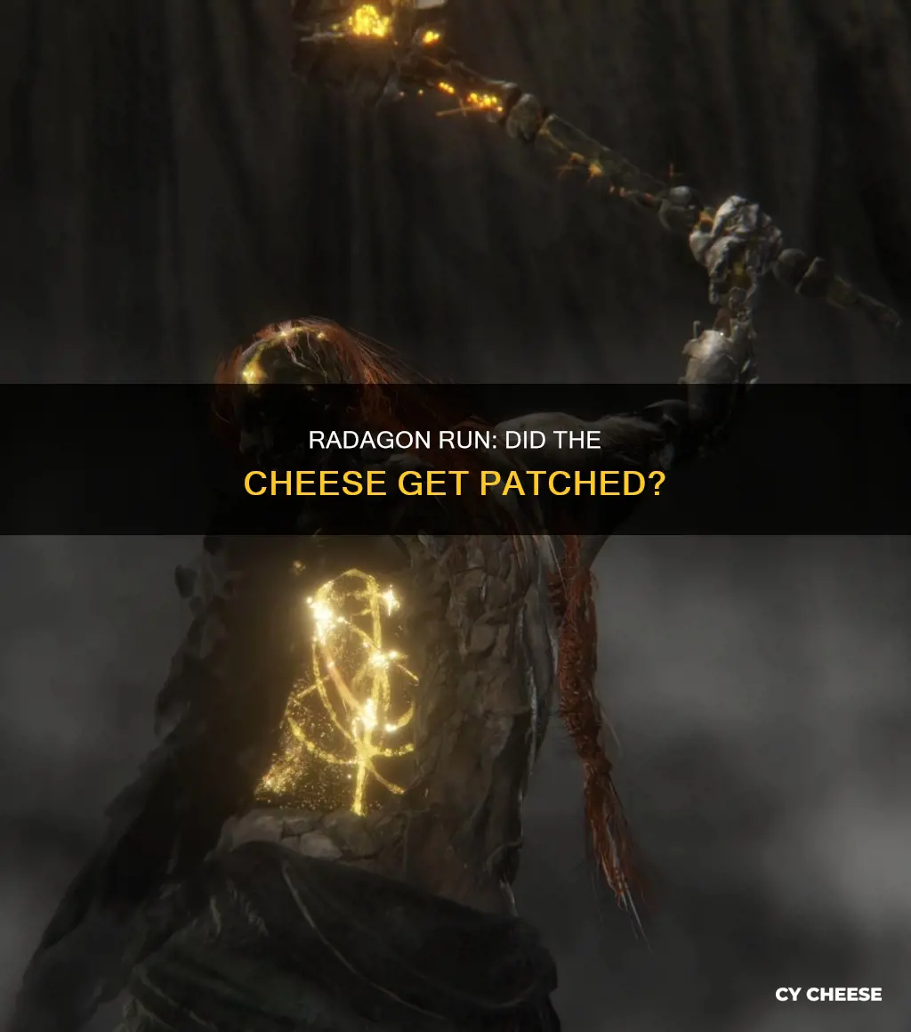 did radagon cheese get patched