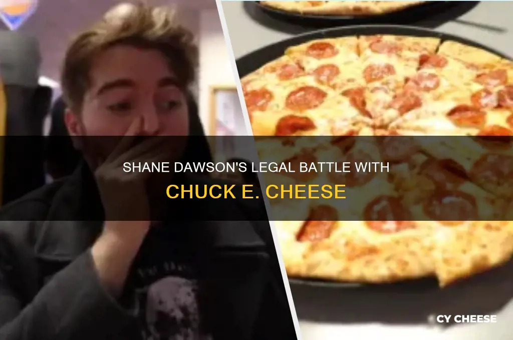 did shane dawson get sued by chuck e cheese