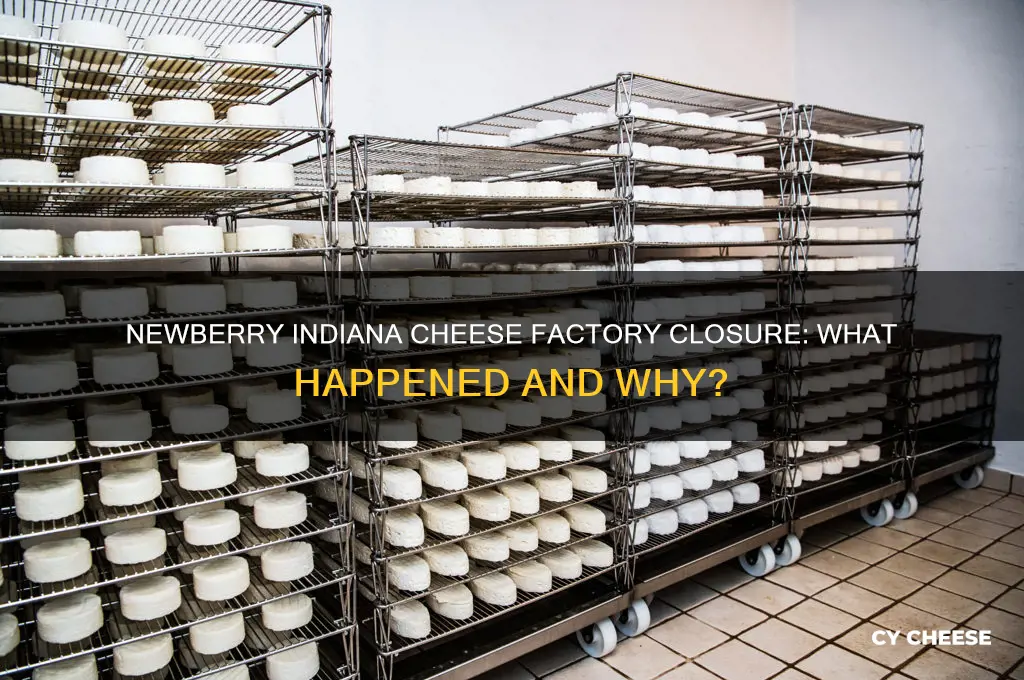 did the cheese factory in newberry indiana close