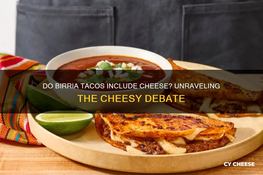 do birria tacos have cheese