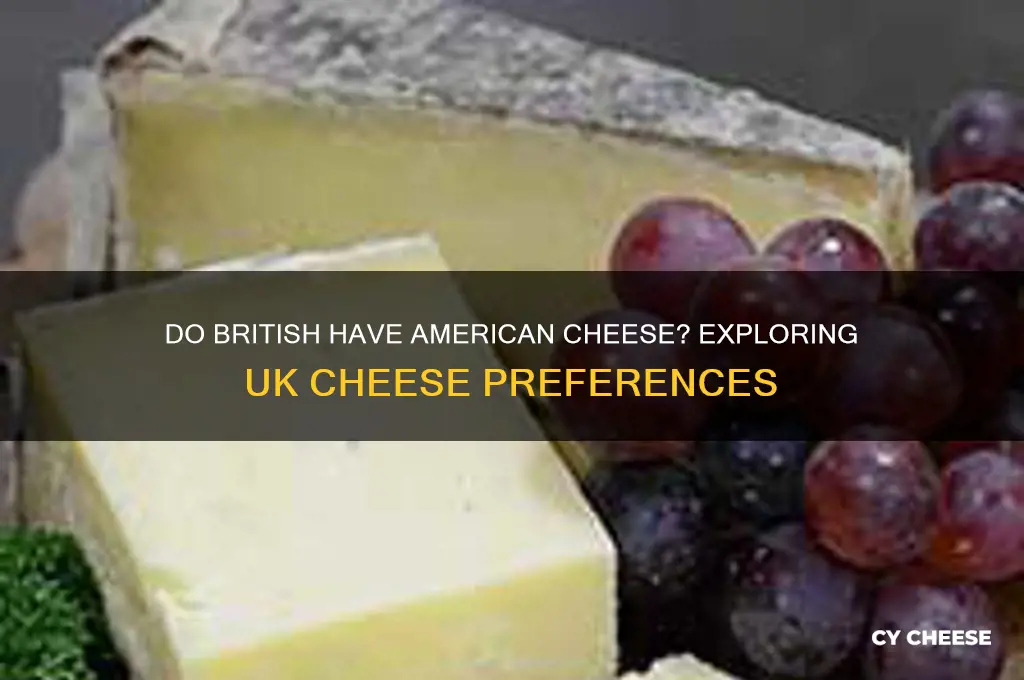 do british have american cheese