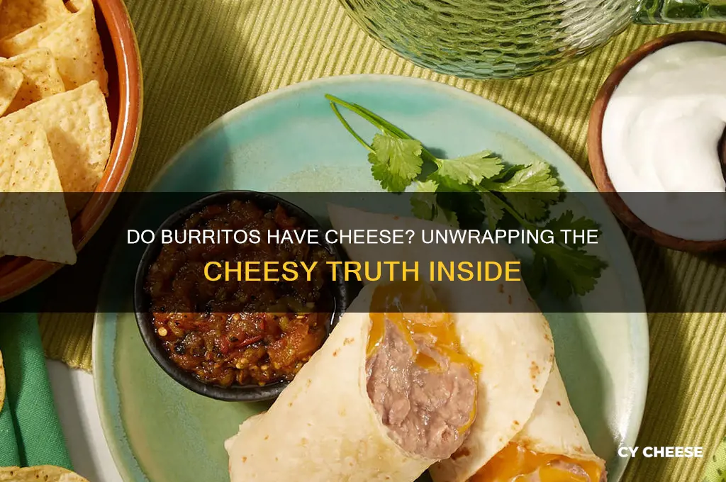 do burritos have cheese