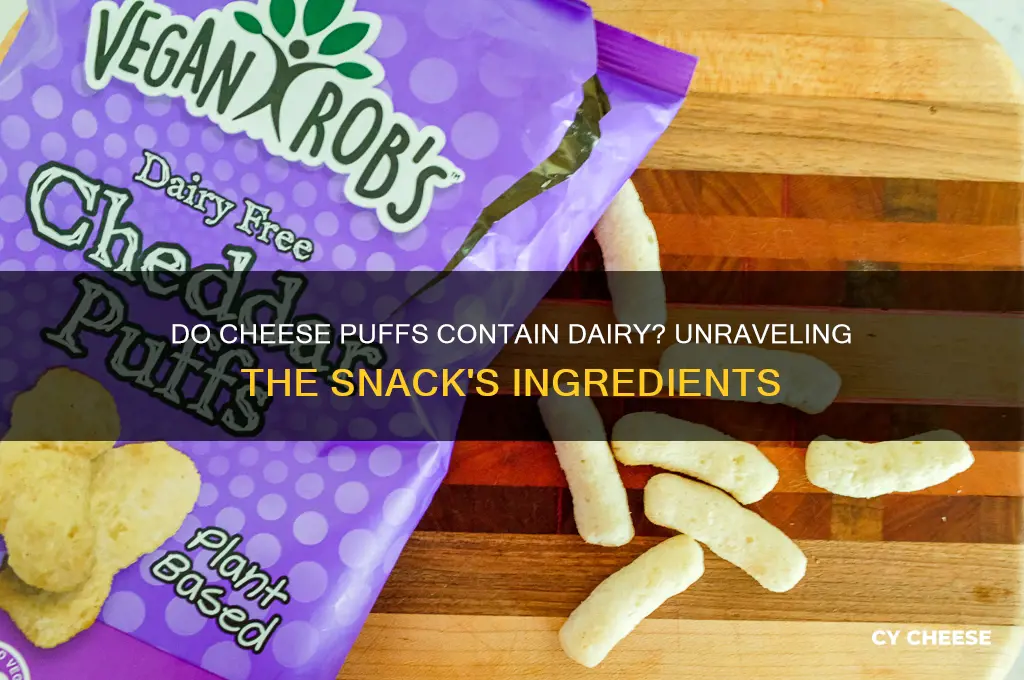 do cheese puffs have dairy