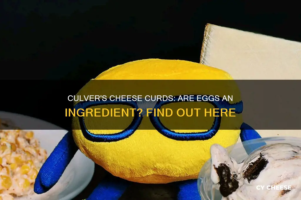 do culvers cheese curds have eggs in them
