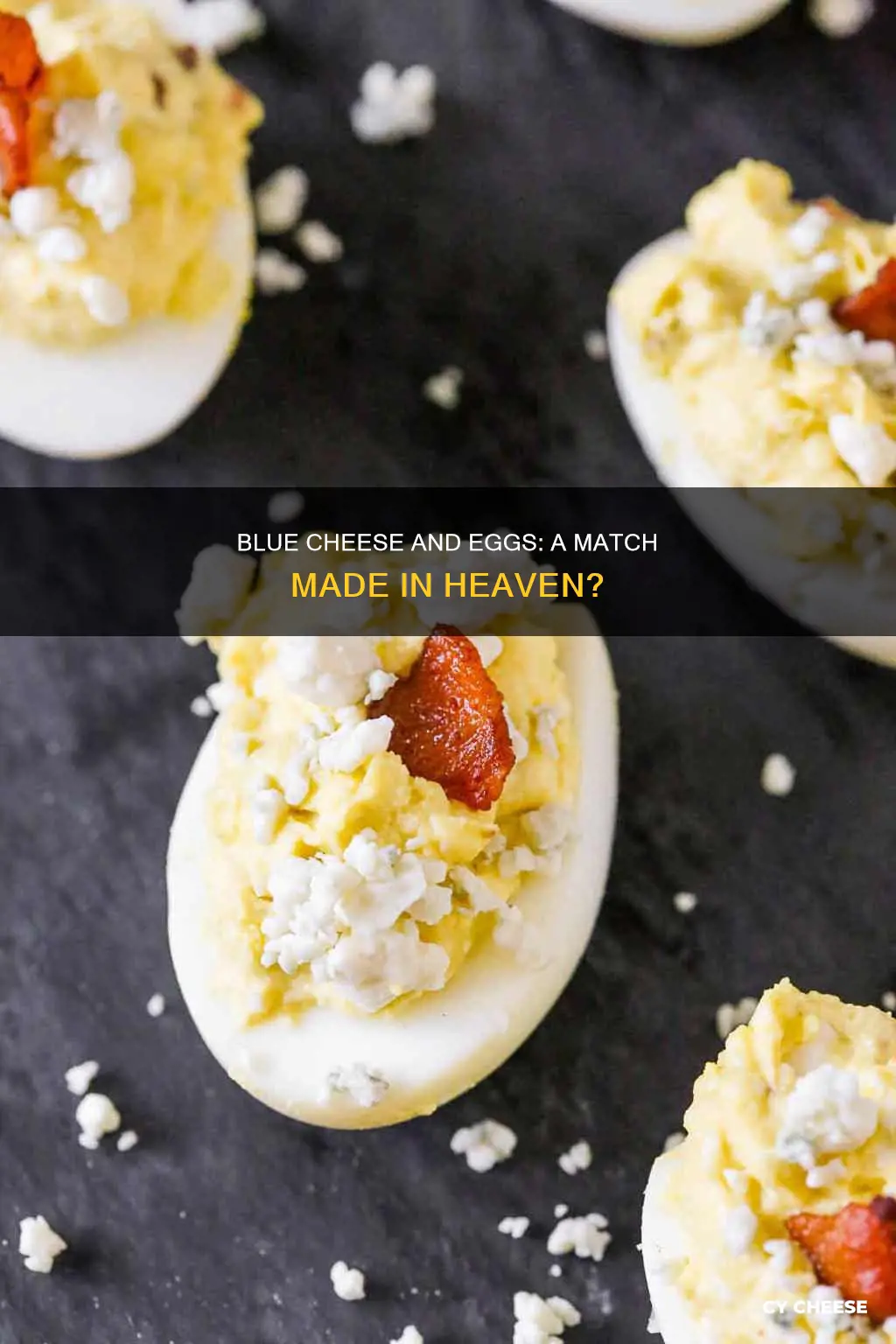 do eggs and blue cheese go together