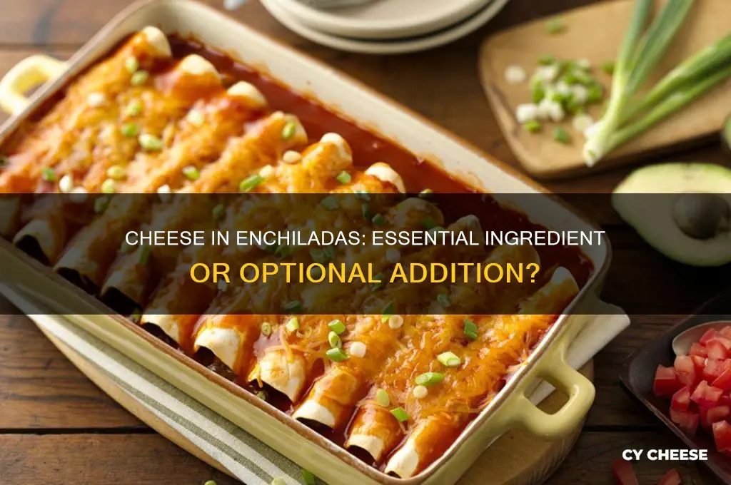 do enchiladas have to have cheese on them