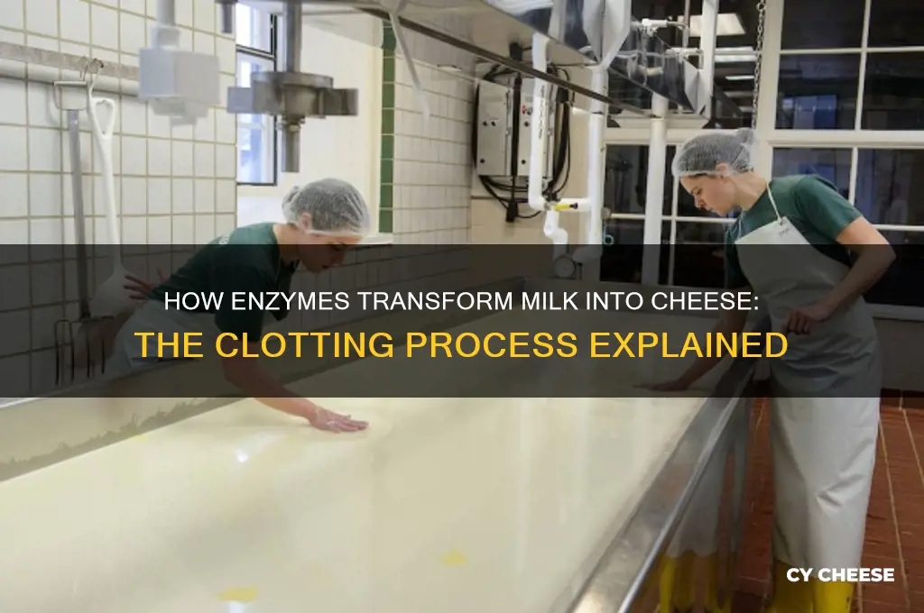 do enzymes clot milk in the making of cheese