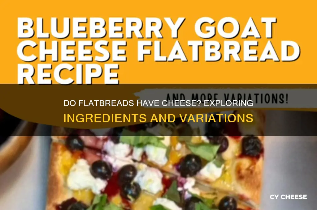 do flatbreads have cheese