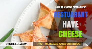 Do Fried Wontons from Chinese Restaurants Contain Cheese?