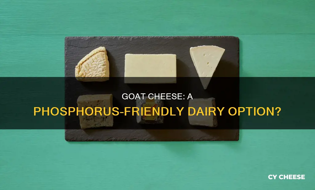 do goat cheeses have less phosphorus