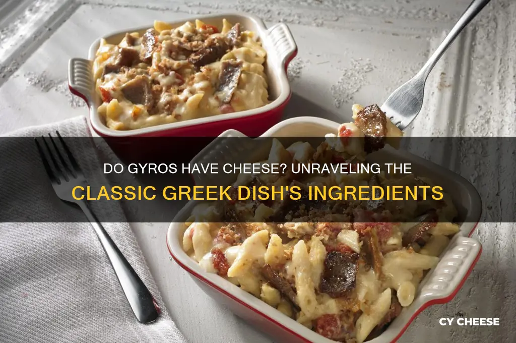 do gyros have cheese