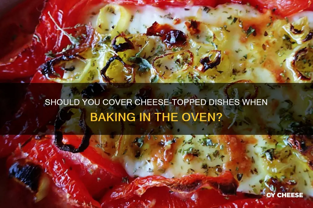 do i cover cheese covered dishes in the oven