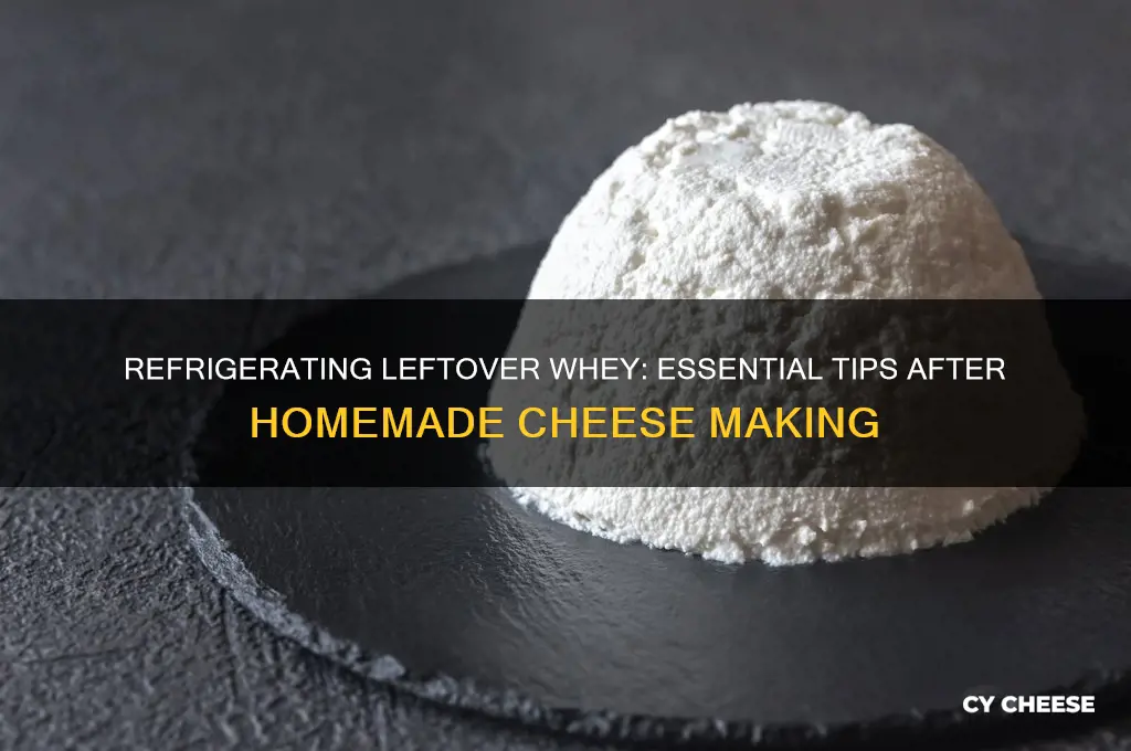 do i have to refrigerate leftover whey after making cheese