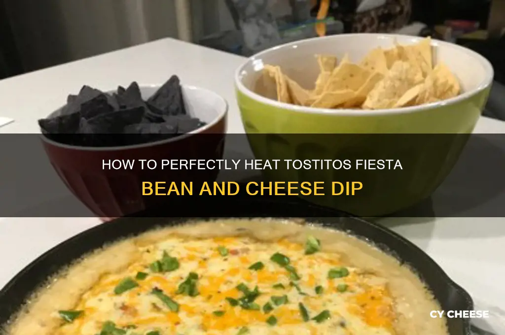 do i heat up tostitos fiesta bean and cheese dip
