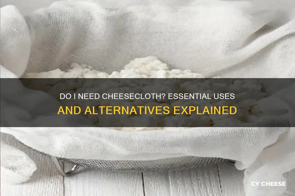 do i need cheese cloth