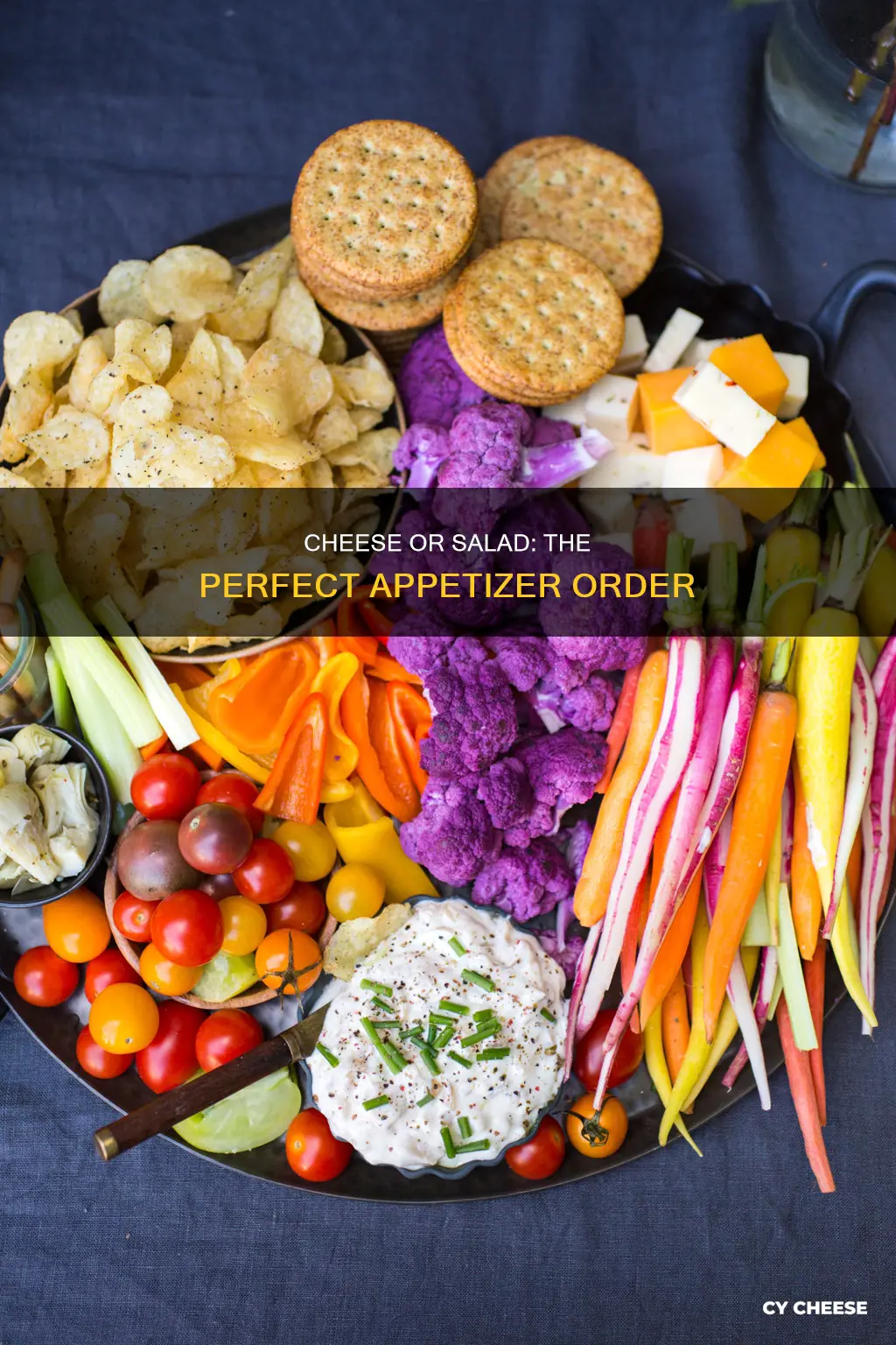 do i serve a cheese first or salad