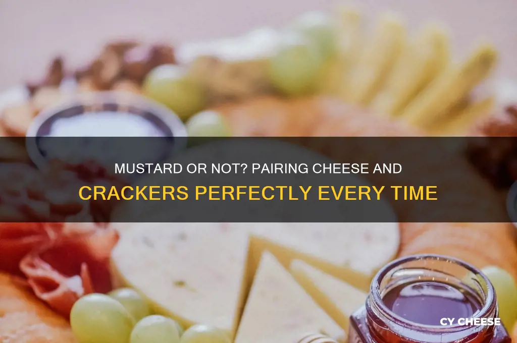 do ihave to have mustard for cheese and cracjers
