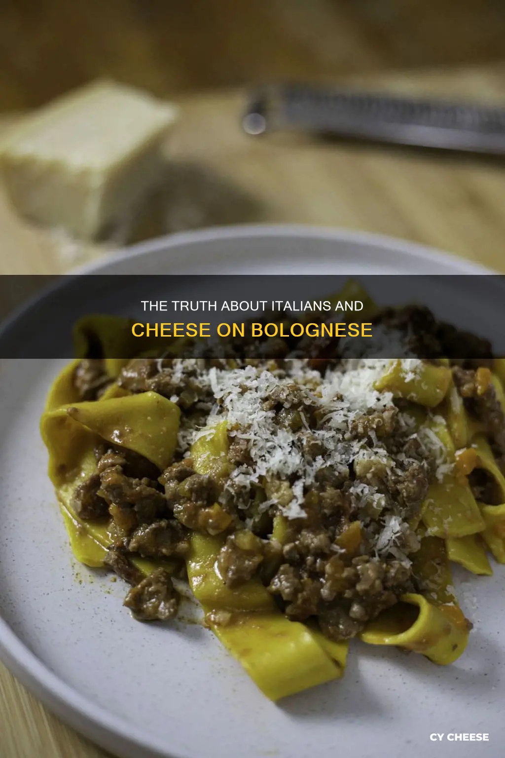 do italians put cheese on bolognese