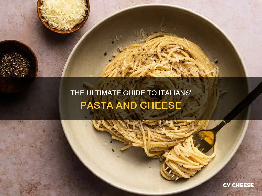 do italians put cheese on pasta