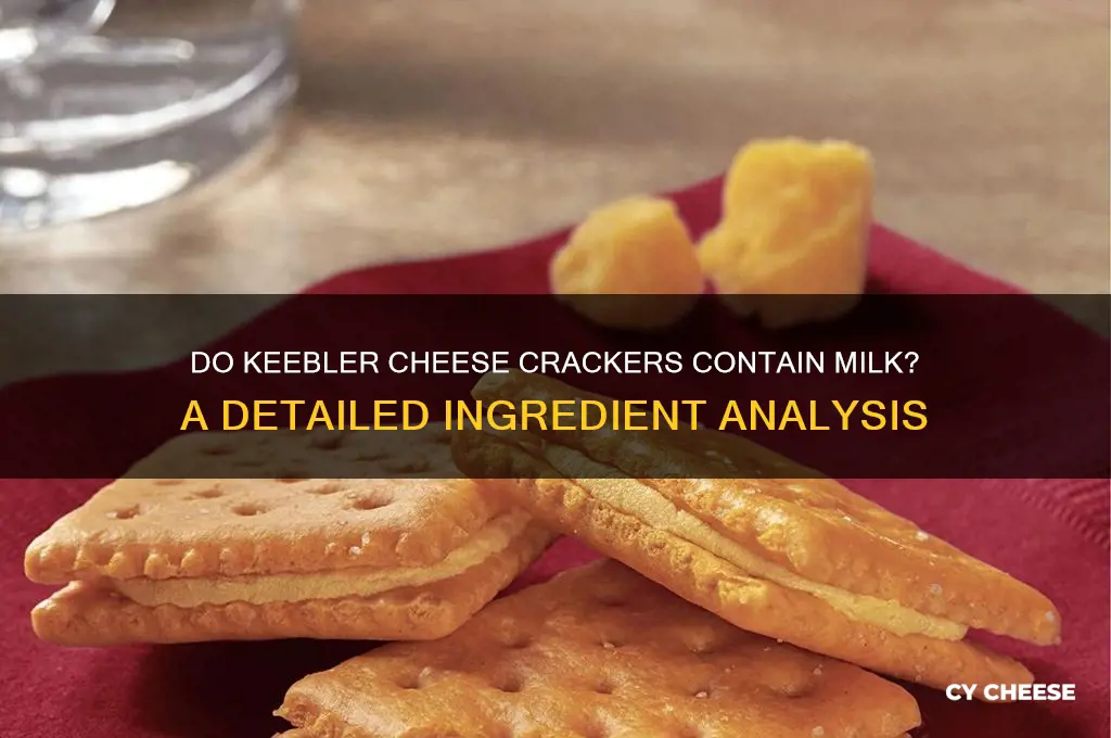 do keebler cheese crackers have milk in them