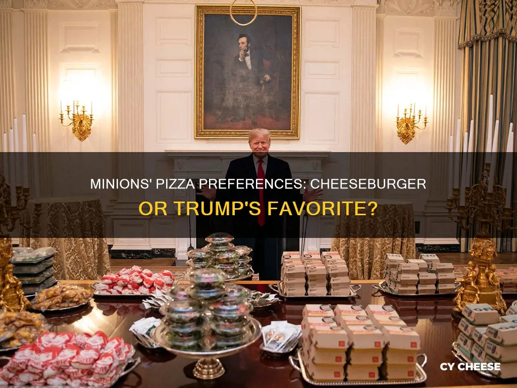 do minios cheese burger pizza trump