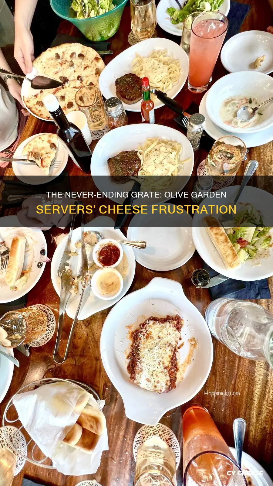 do olive garden server hate grating cheese