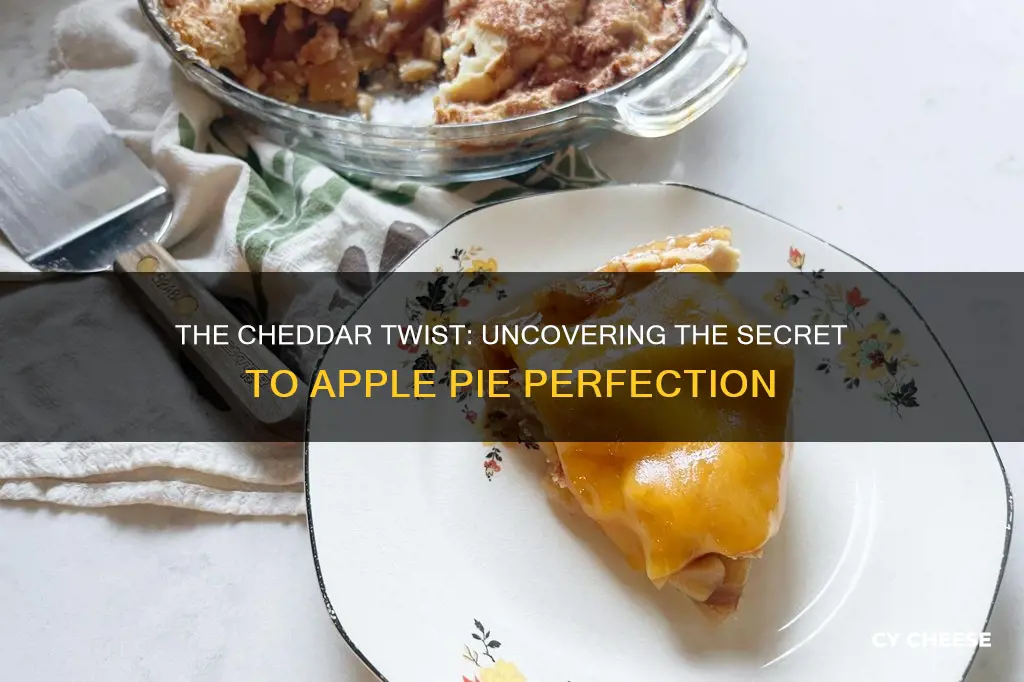 do people put cheddar cheese on apple pie