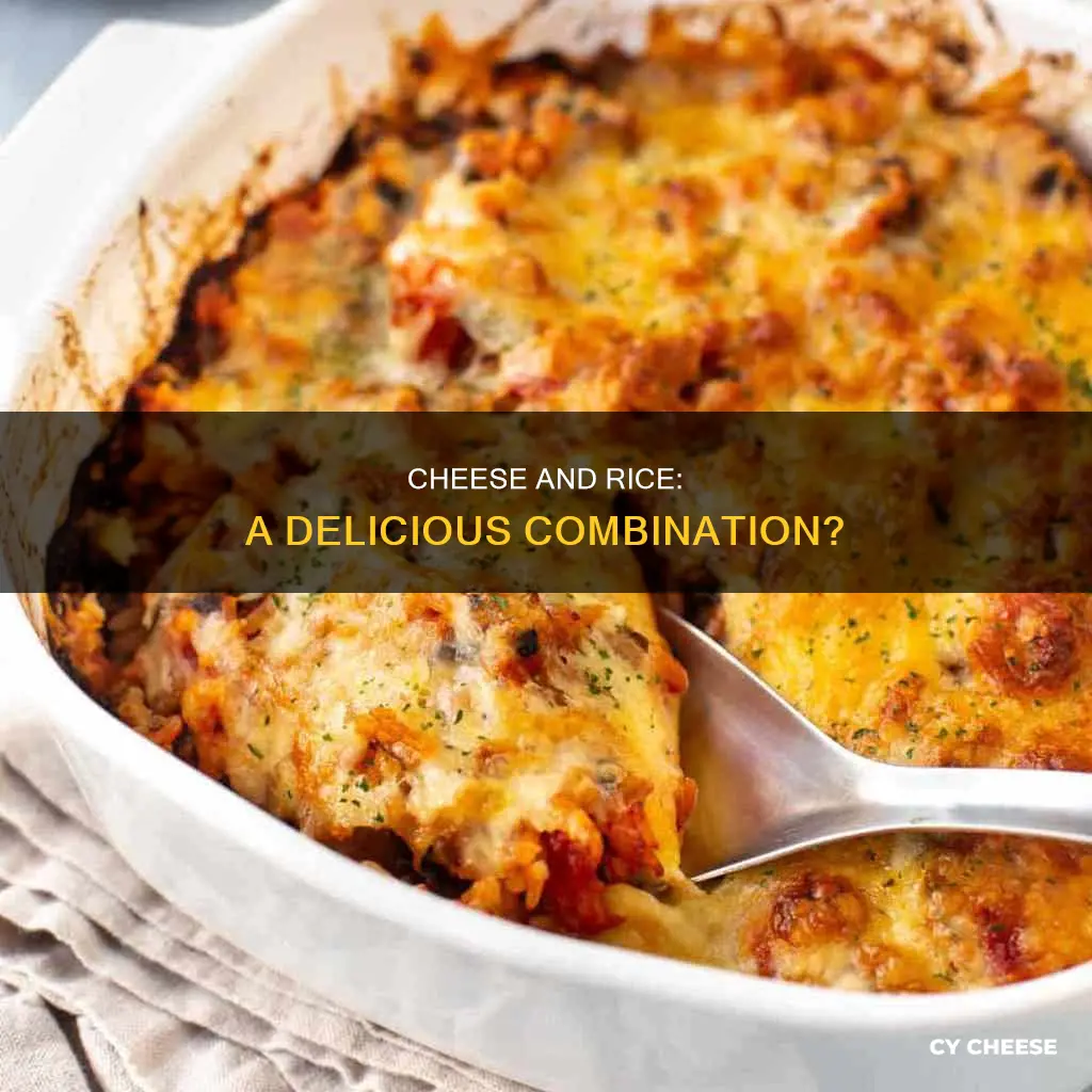 do people put cheese on rice