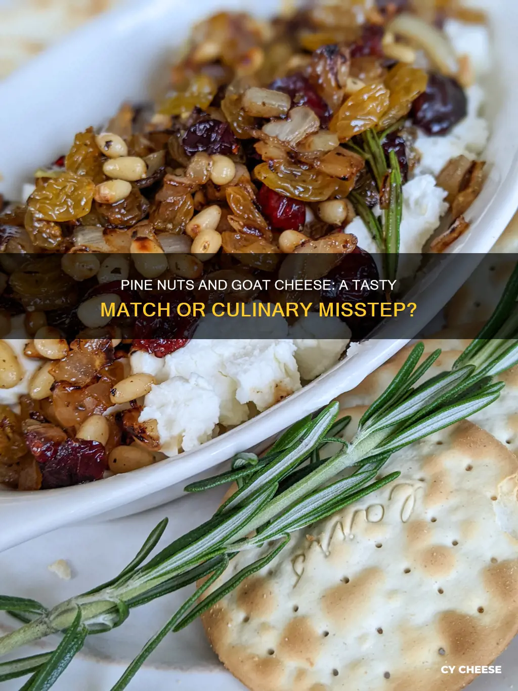 do pine nuts go with goat cheese