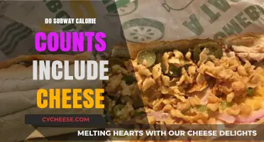 Calorie Counts: Does Subway Include Cheese?