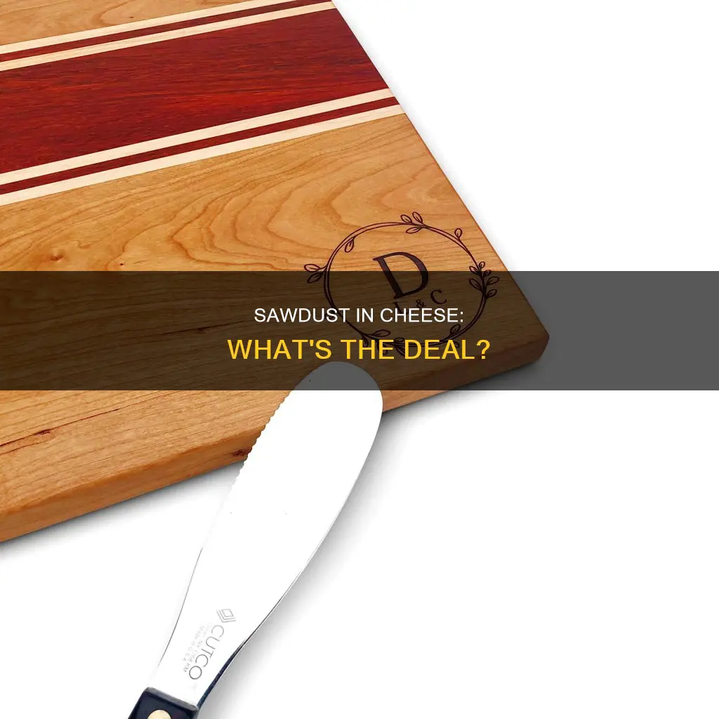 do they put saw dust in cheese