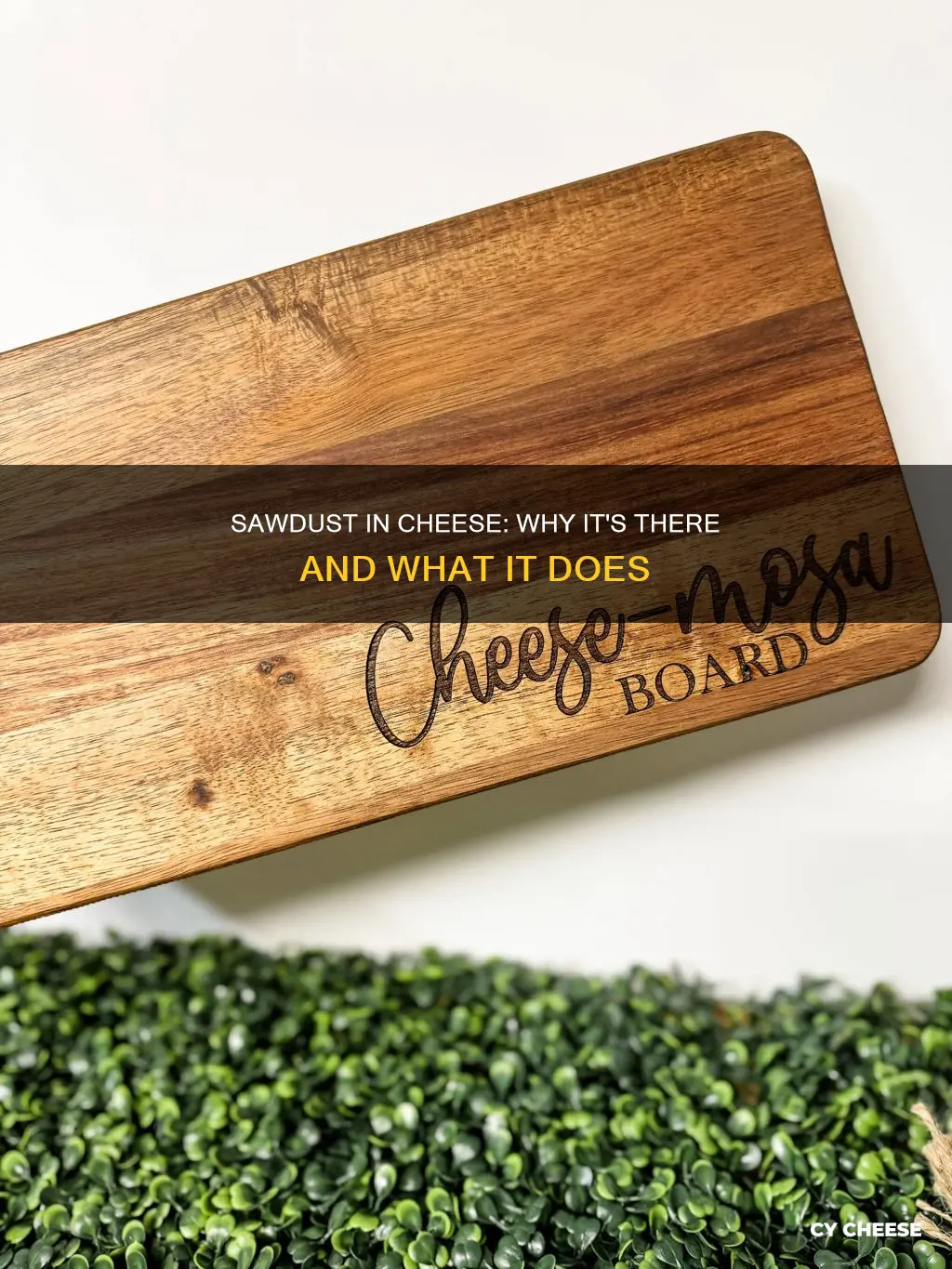 do they use sawdust in cheese