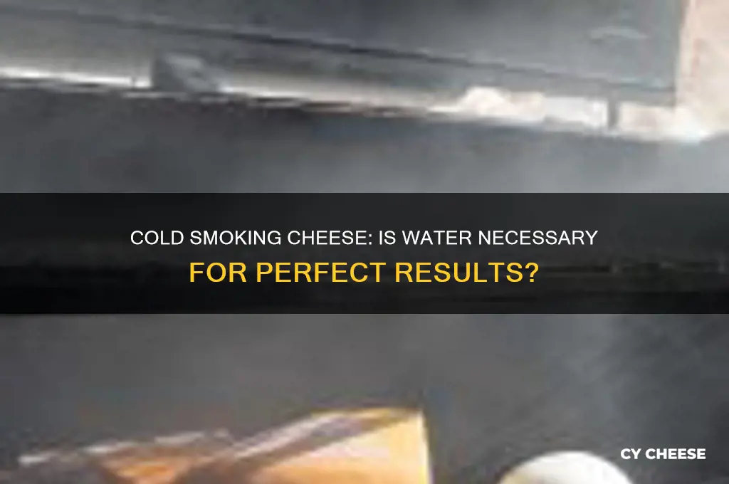 do u need water to cold smoke cheese