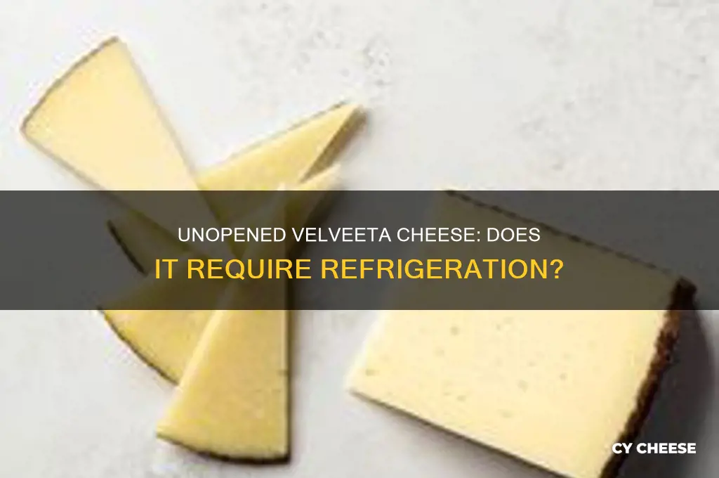 do unopened velveeta cheese pkgs need to be refrigerated