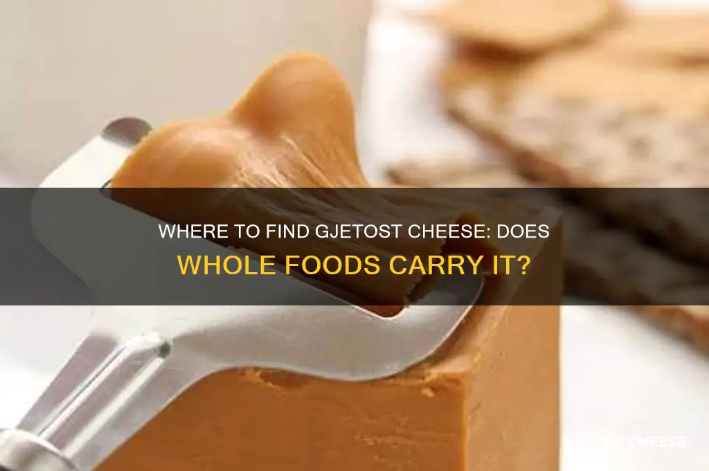 do wholefoods sell gjetost cheese