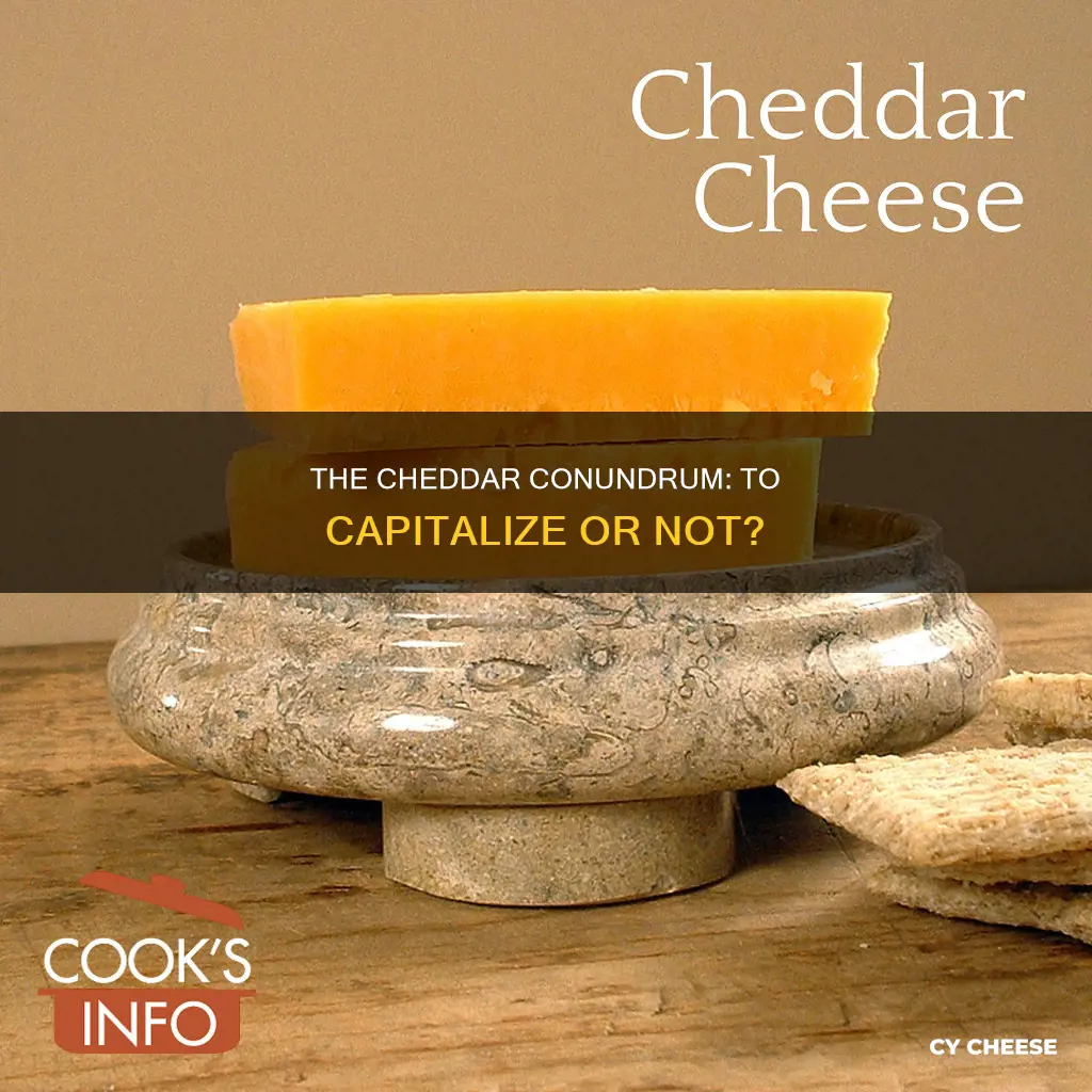 do you capitalize cheddar cheese