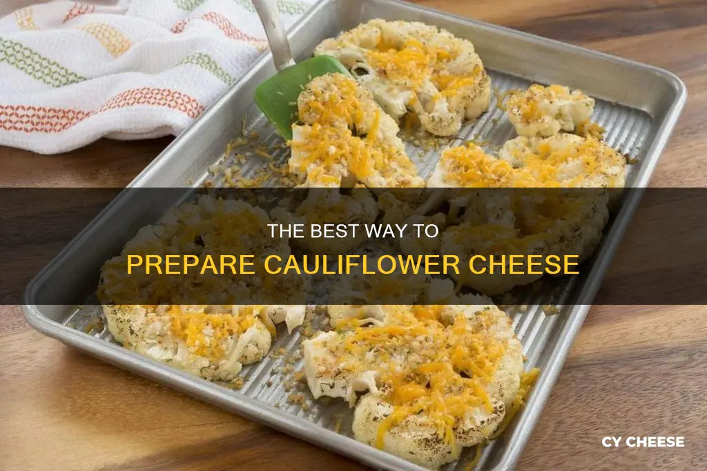 do you cook coliflower cheese covered