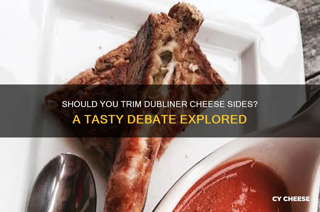 do you cut the sides of dubliner cheese