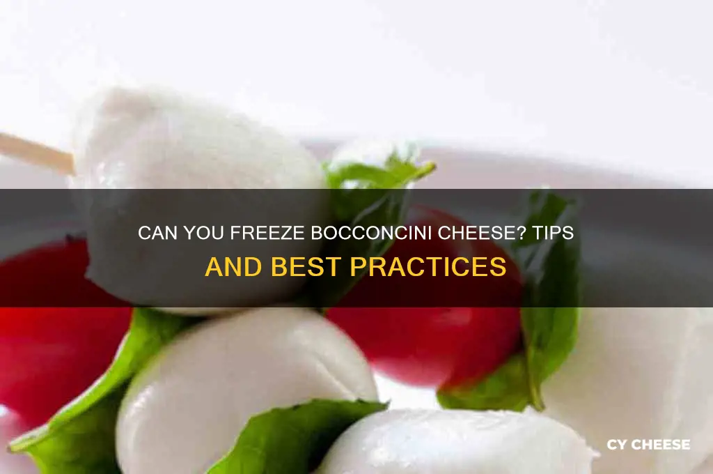 do you freeze bocconcini cheese